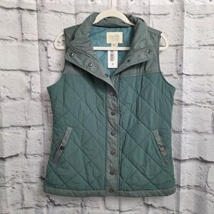 Evy's Tree Teal Quilted Vest